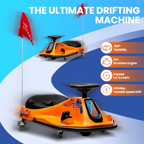 24V Electric Go Kart Drifting Car with 360° Rotation N6384