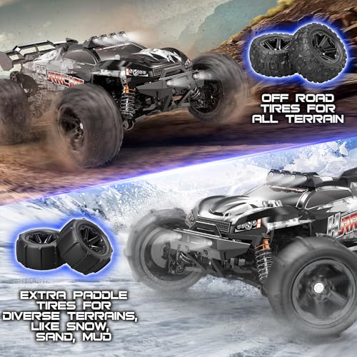 1:14 Scale All Terrain RC Truck, 4WD Off-Road, 40+ KPH, Waterproof with 2 Batteries J310
