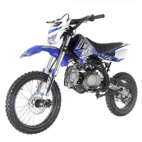 125cc Gas Dirt Pitbike with Headlight, Black X589006
