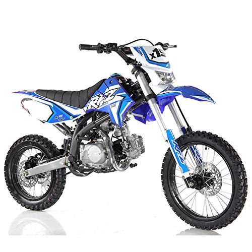 125cc Gas Dirt Pitbike with Headlight, Black X589006