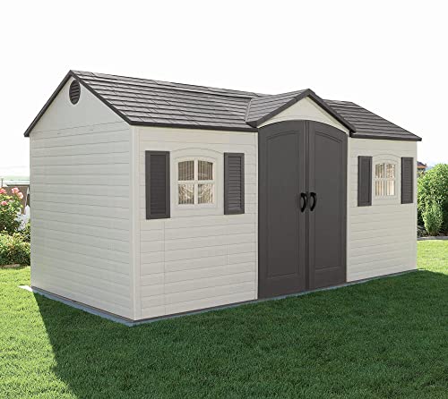 Outdoor Storage Shed, 15 x 8 ft, Dual Entry C46137