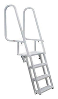 Deluxe Flip-Up Dock Ladder with Welded Step Assembly - 4-Step S78080