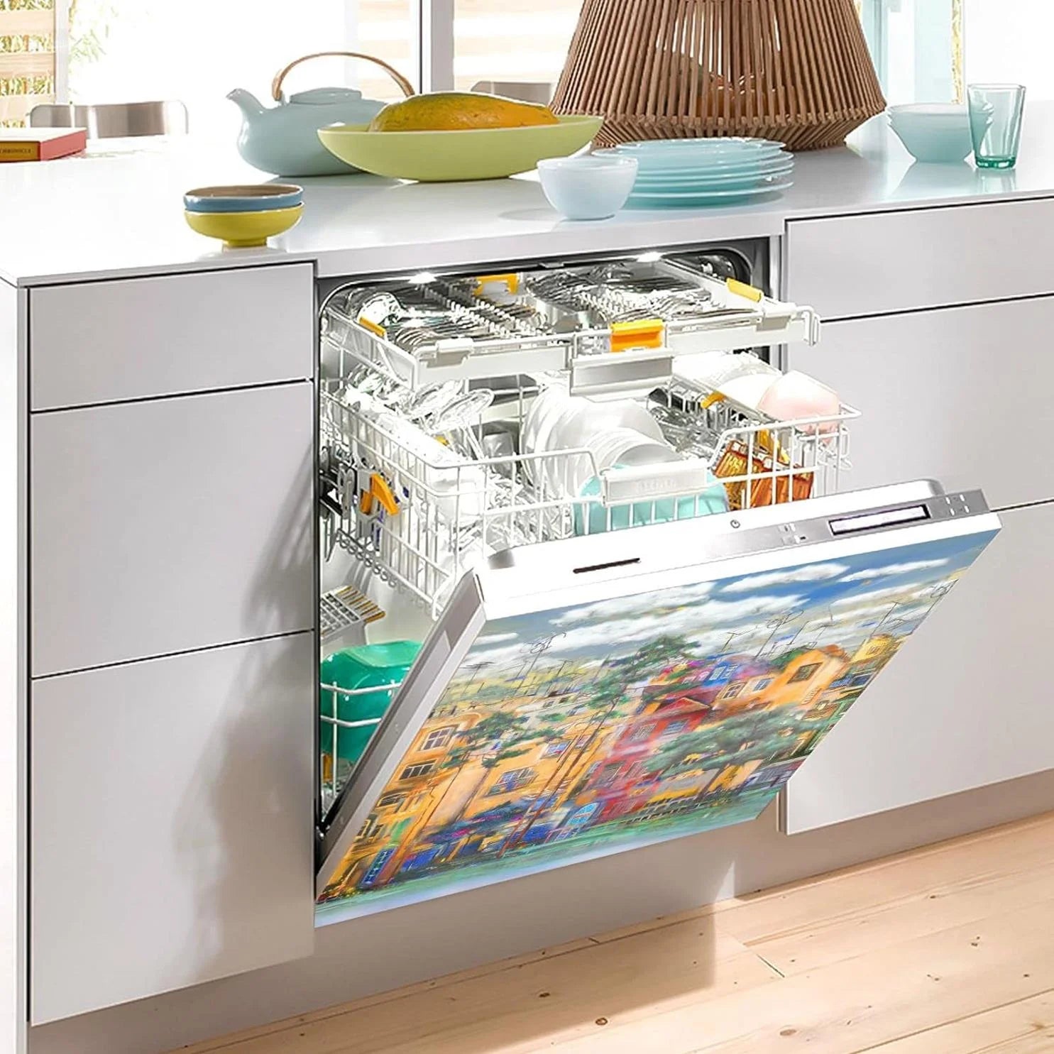 Dishwasher Magnet Cover for Kitchen Appliance Decor N4275