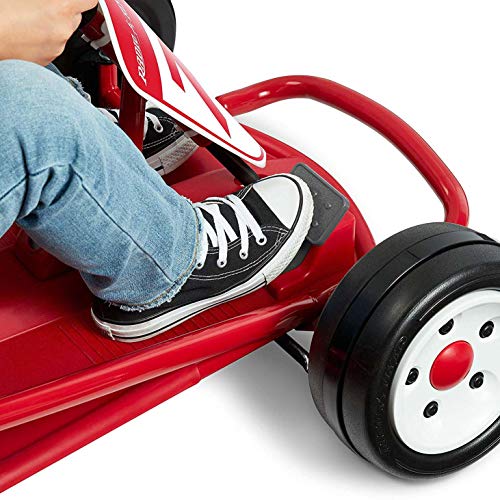 Kids Electric Go-Kart with Adjustable Seat, Rubber Wheels B5495