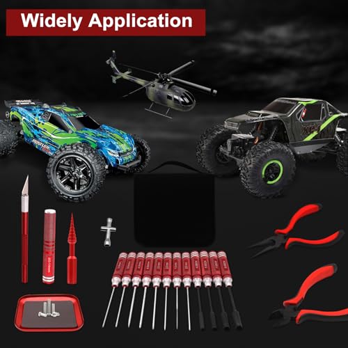 RC Car Tool Kit Hex Screwdriver Set with Pliers Wrench Body Reamer M35204