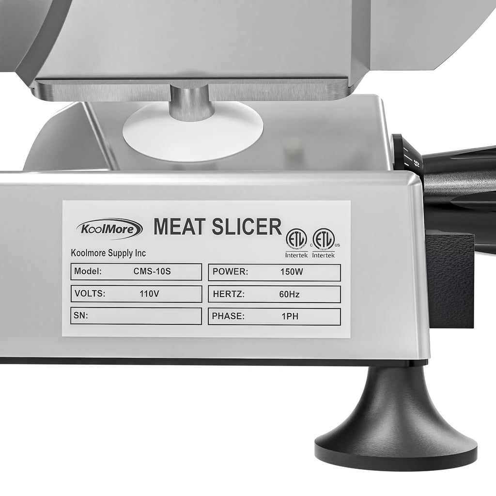 Commercial Deli Meat Slicer with 10" Carbon Steel Blade, Adjustable Thickness G34284