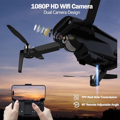 Drone with 4K Camera for Adults, Foldable FPV Quadcopter, 26 Mins Flight Time G1529