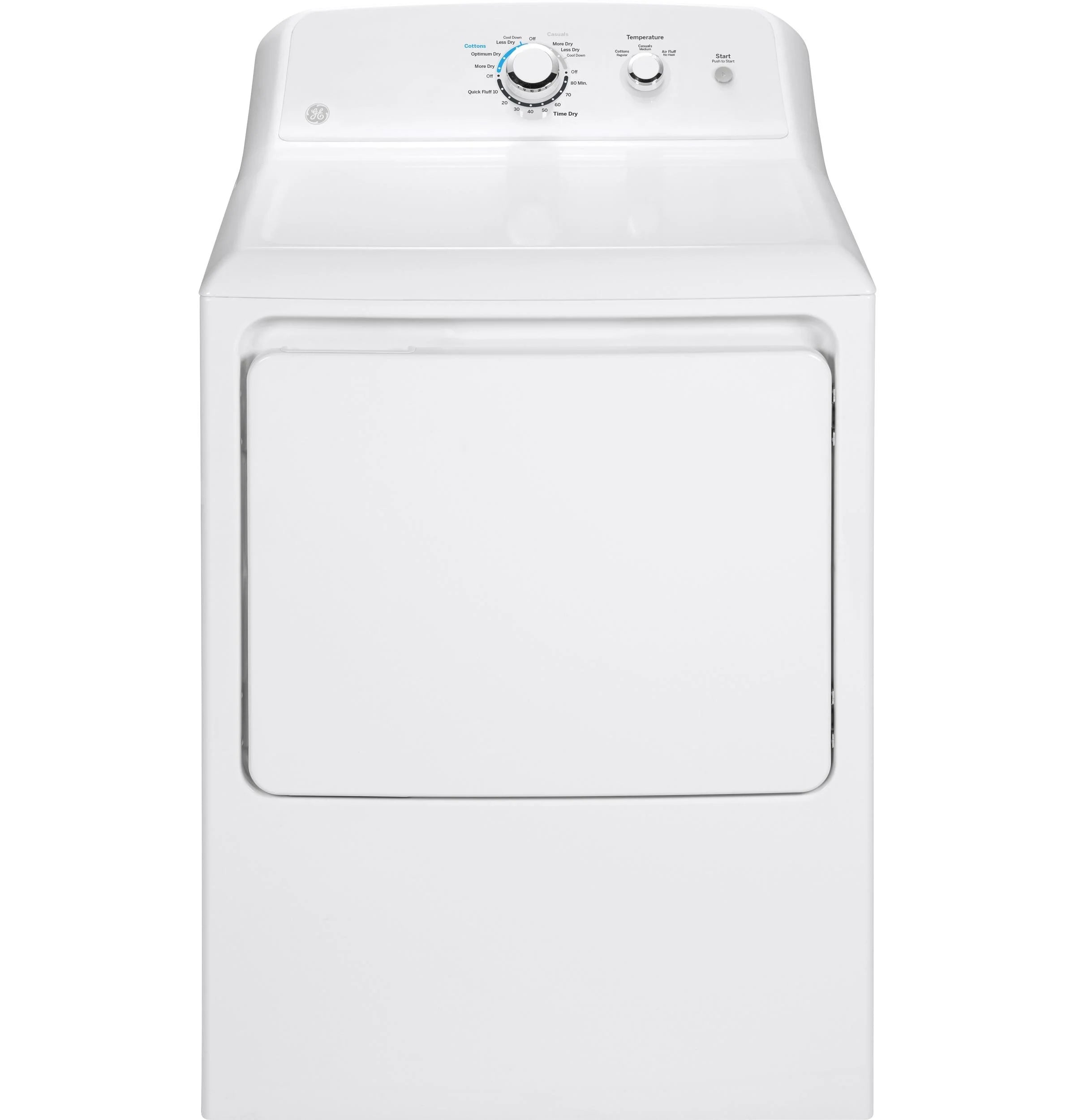 Ge Gtx33gak 27" Wide 6.2 Cu. Ft. Gas Dryer - White