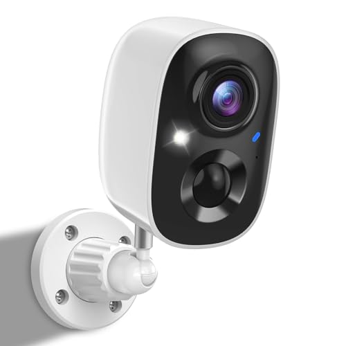 Wireless Outdoor Security Cameras with AI Motion Detection and 2K Color Night Vision F45074
