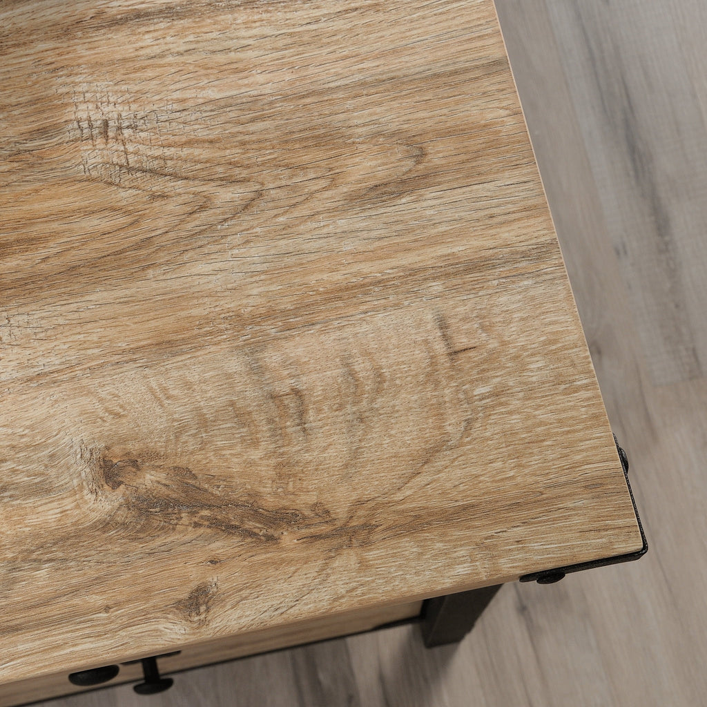 L-Shaped Desk, Milled Mesquite Finish C89994