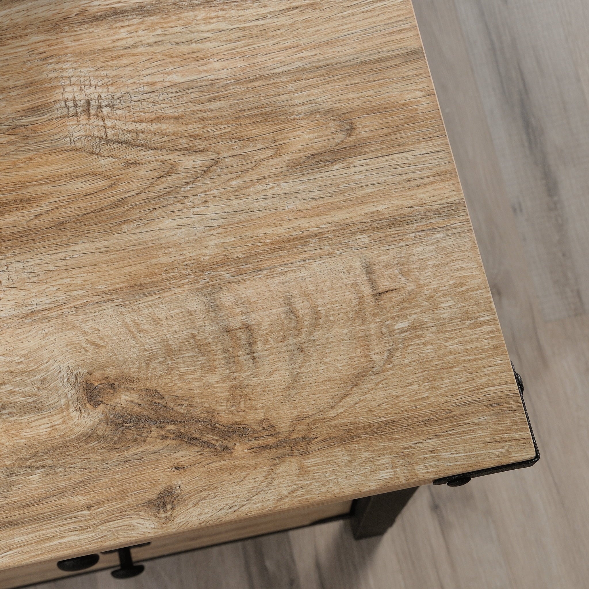 L-Shaped Desk, Milled Mesquite Finish C89994