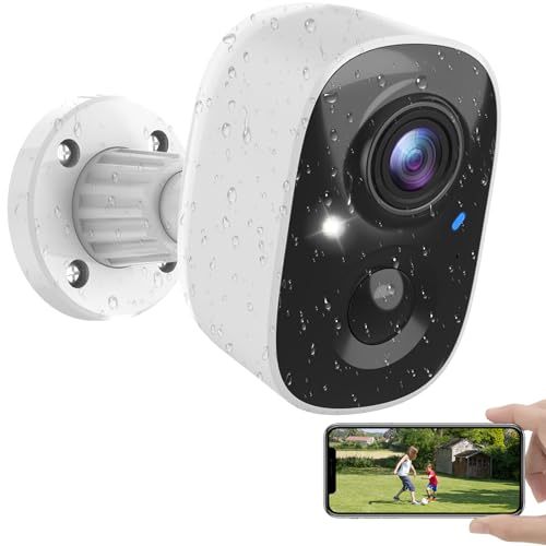 Wireless Outdoor Security Cameras with AI Motion Detection and 2K Color Night Vision F45074