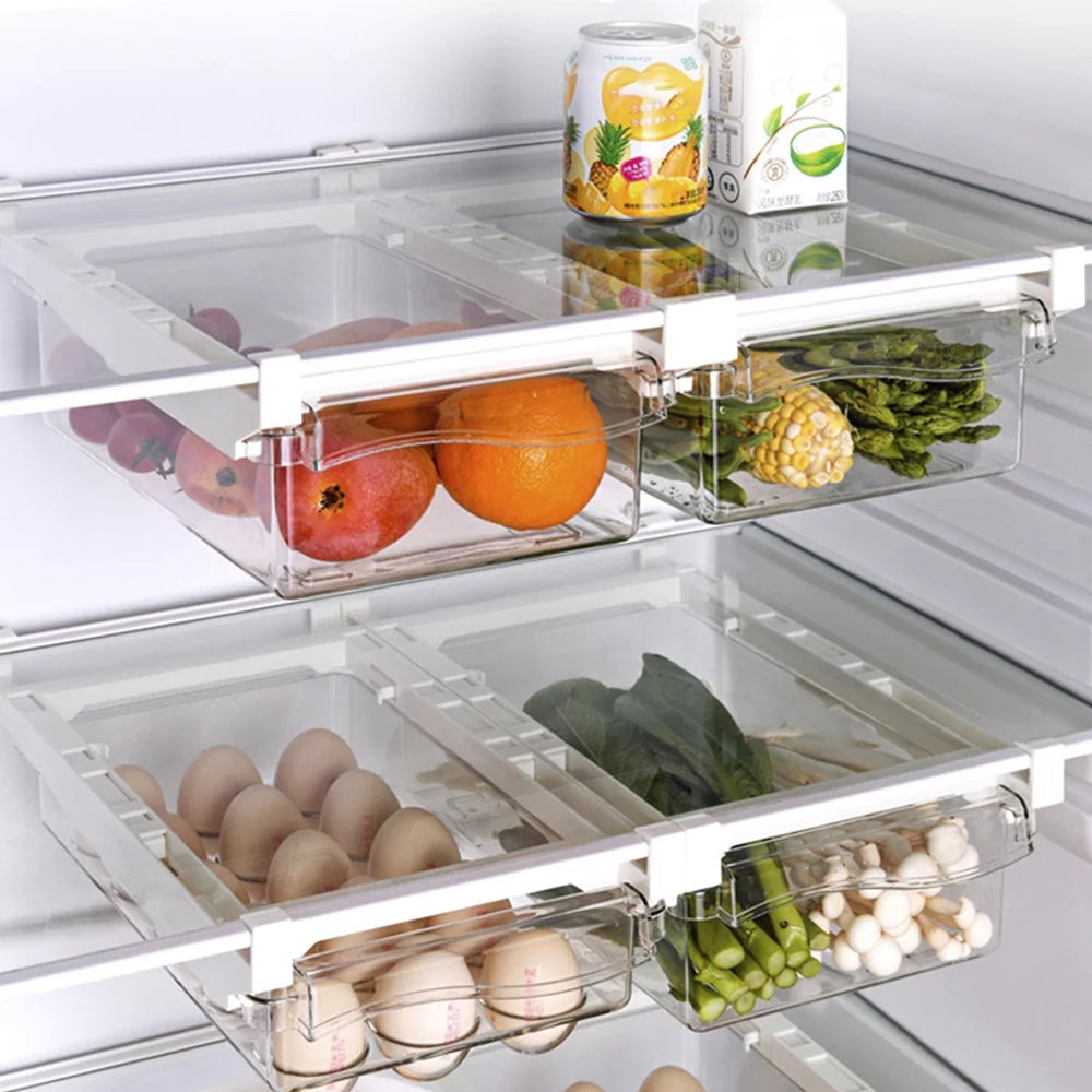 Transparent Egg Drawer with Handle for Refrigerator Storage I725230