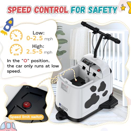 24V Kids Ride-On Car, 180W Brushless Motor, Max 5Mph, Red V9501