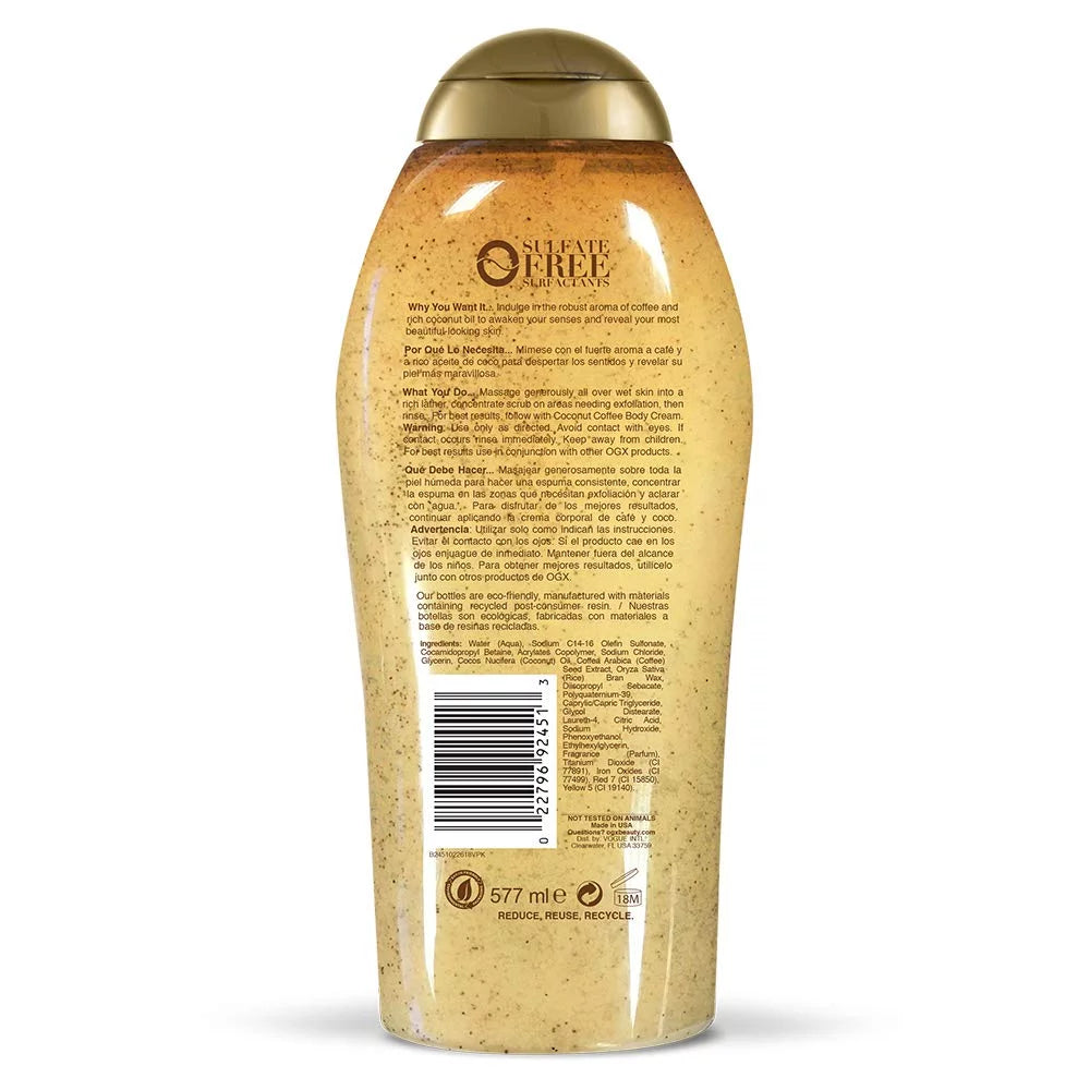 Coconut Coffee Body Scrub & Wash, 5 Pack U382