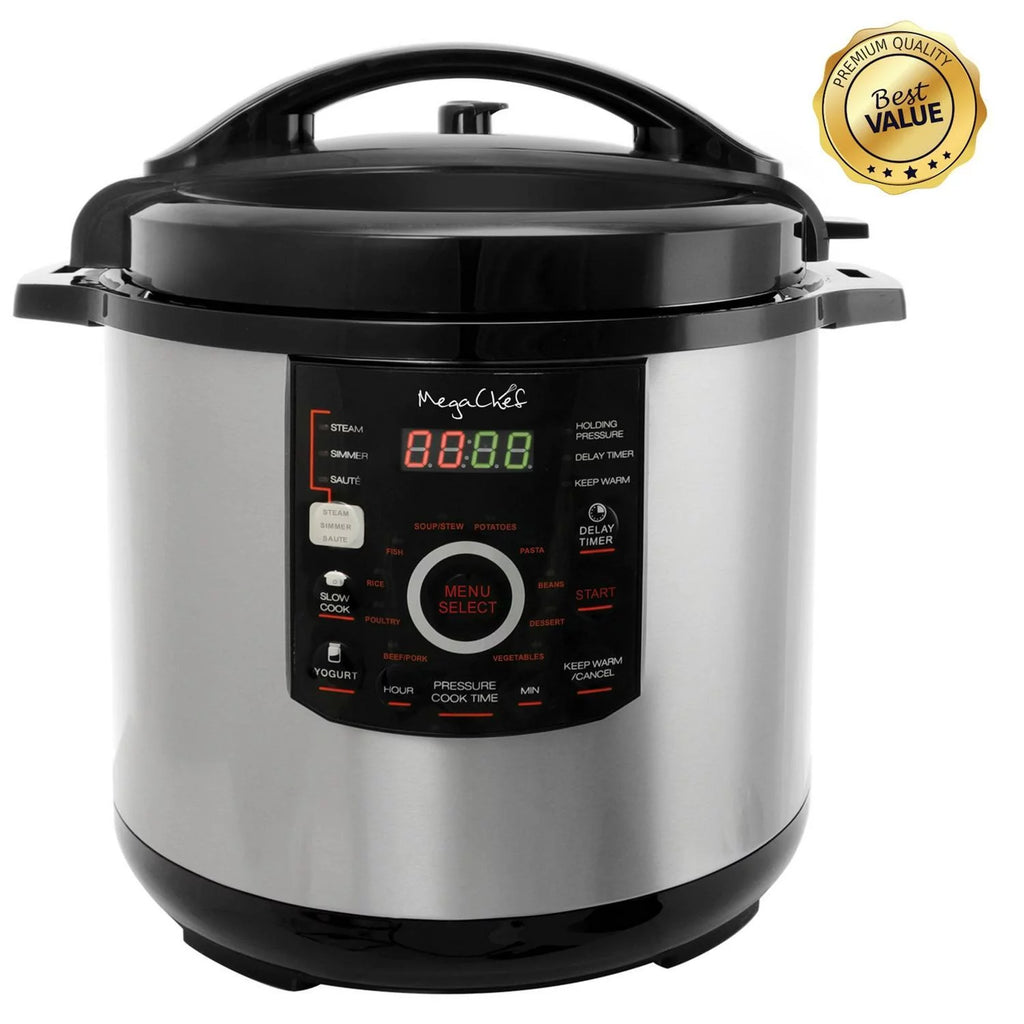 Digital Pressure Cooker with Lid, 12 Quart Capacity F67602