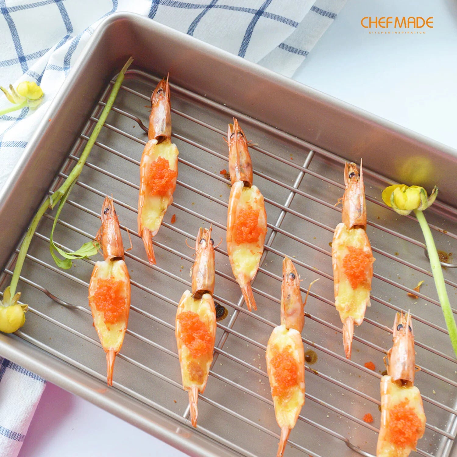 13-Inch Non-Stick Roasting Pan with Cooling Rack L1161