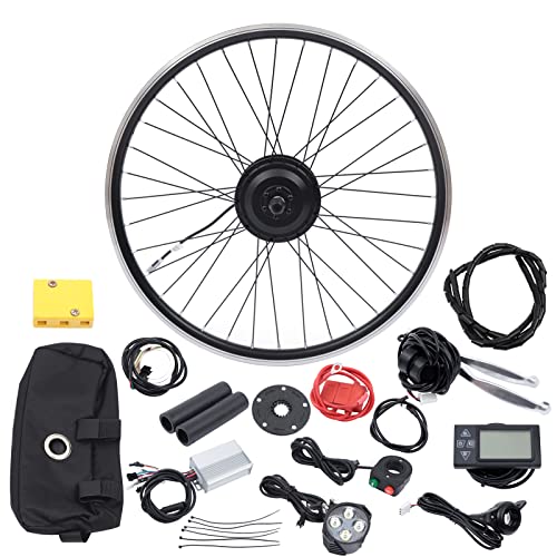 26" Electric Bike Conversion Kit, 350W 36V Front Wheel Motor with LCD Display D4826