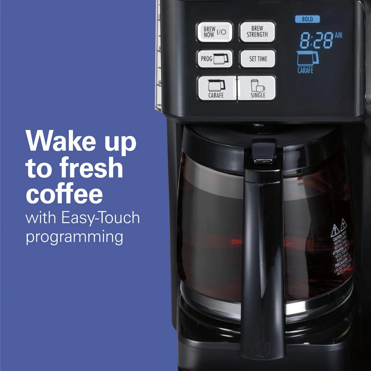 2-Way Coffee Maker, Single Serve & 12-Cup Pot, Black H9881
