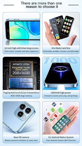 Mini Smartphone 3.0 Inch Unlocked 3G Dual SIM Mobile Phone (Purple) T14959