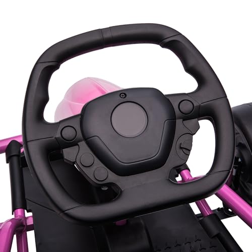 Electric Go Kart Ride On Toy for Kids 8-12, White B8407