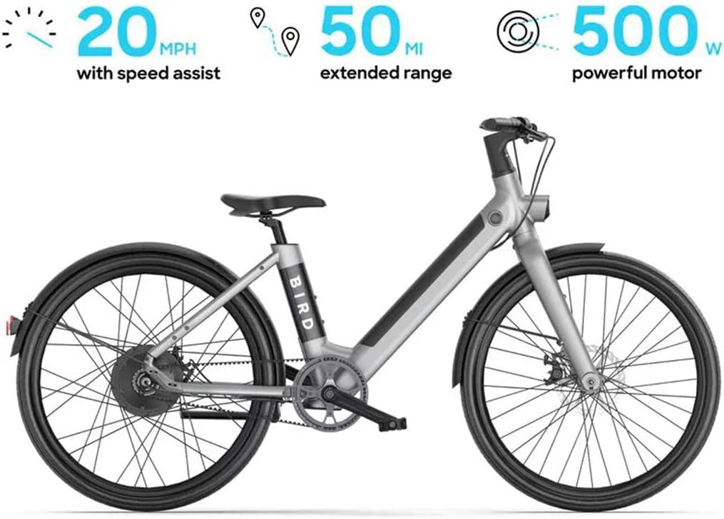Electric Bike, 500W Motor, 50mi Range, 20mph Speed U456