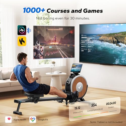 Magnetic Rowing Machine for Home, 16 Levels, Quiet Resistance, 350lbs Capacity D864861