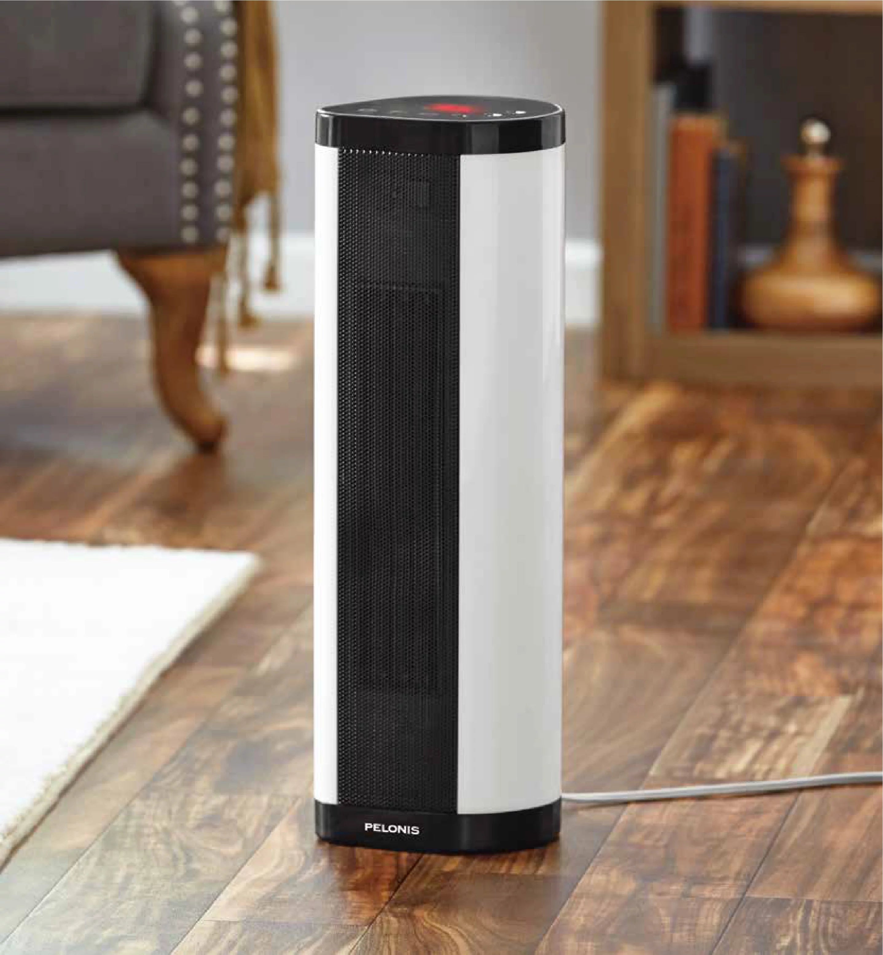 22" 1500W Ceramic Tower Space Heater with Remote, White U819