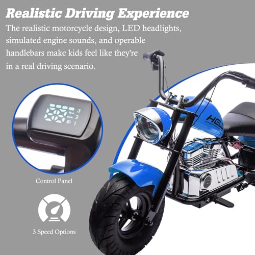 Electric Dirt Bike for Kids 14+, 360W Motor, 15.5 MPH, Gray D8115