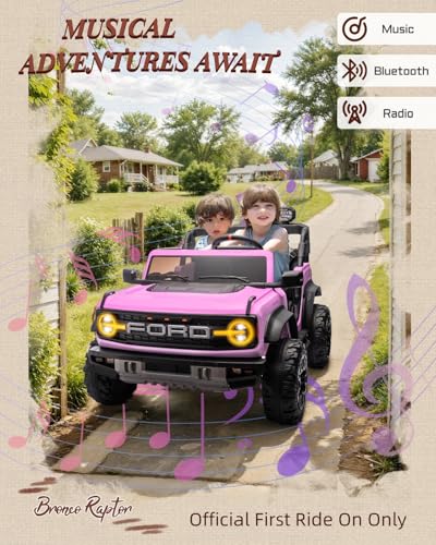 24V Ride on Car for Big Kids, 2 Seater with Remote Control, Pink O4976