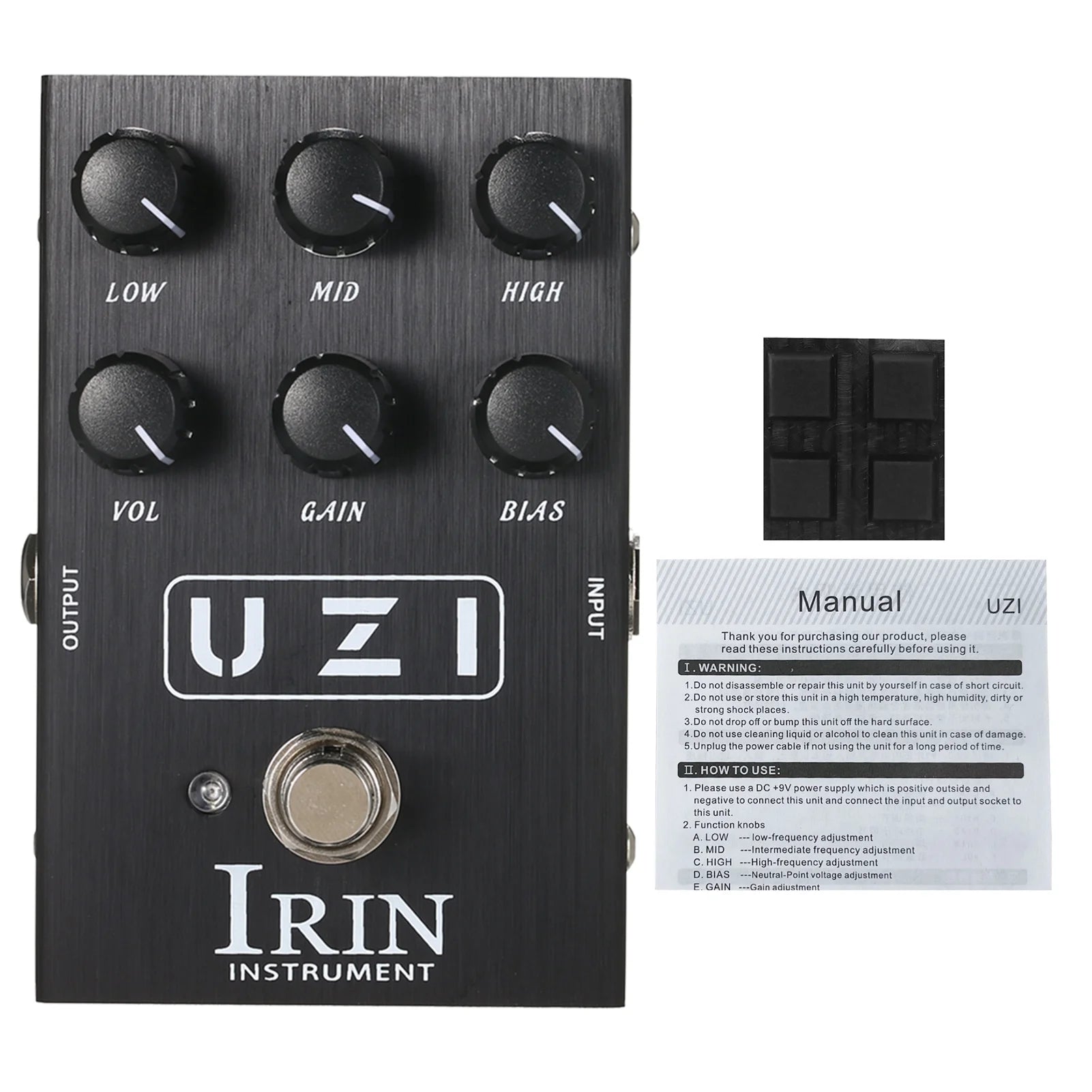 Guitar Distortion Effect Pedal with Cabinet Simulator R294272
