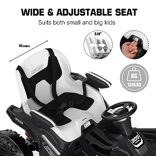 24V 4x4 Ride On Toy for Big Kids, 4x200W Motors, 5MPH, Parent Remote, Wide Adjustable Seat, Green L494349