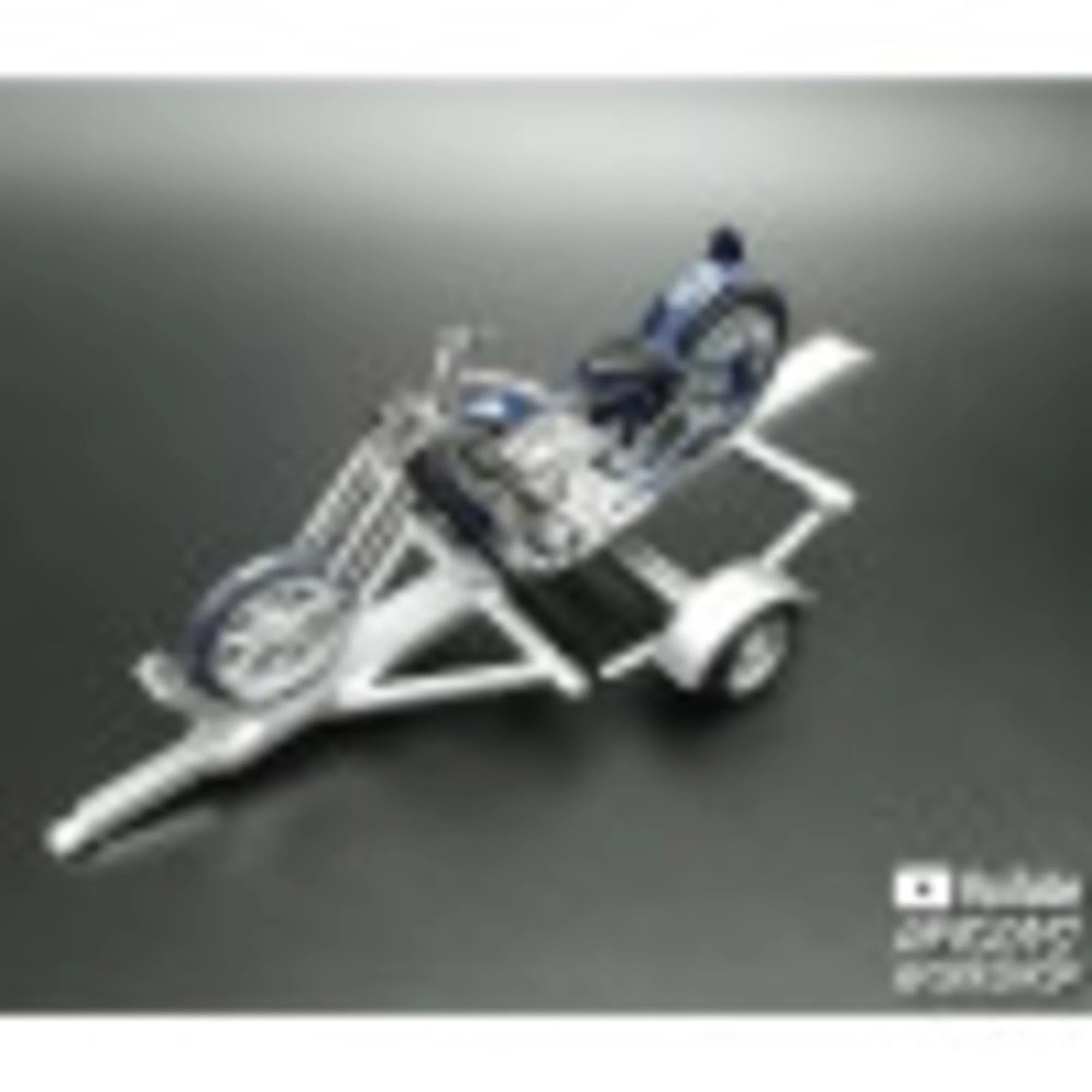 1:25 Scale Model Kit - 1980 Chevy Monte Carlo with Chopper & Trailer, Unpainted Building Kit Q628