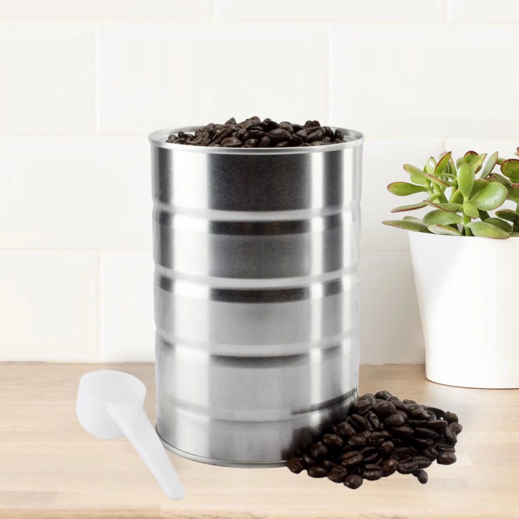 Metal Coffee Cans for Kitchen Storage and Crafts (4-Pack) Y155