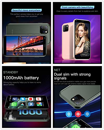 Mini Smartphone 3.0 Inch WiFi GPS Quad Core Android 8.1 Dual Sim HD Camera 2GB RAM 16GB ROM N523