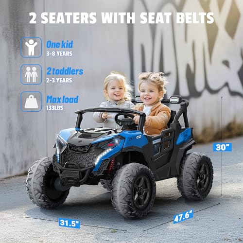 24V 2 Seater Ride on Car Truck, 4WD, Remote Control, Pink P334