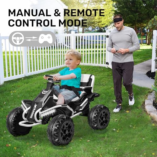 24V 4x4 Ride On Toy for Big Kids, 4x200W Motors, 5MPH, Parent Remote, Wide Adjustable Seat, Green L494349