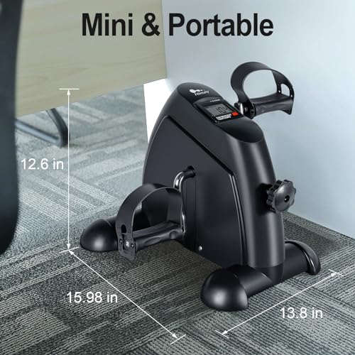 Under Desk Bike Pedal Exerciser with LCD Display A386994
