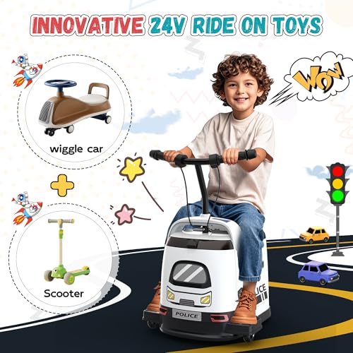 24V Kids Ride-On Car, 180W Brushless Motor, Max 5Mph, Red V9501
