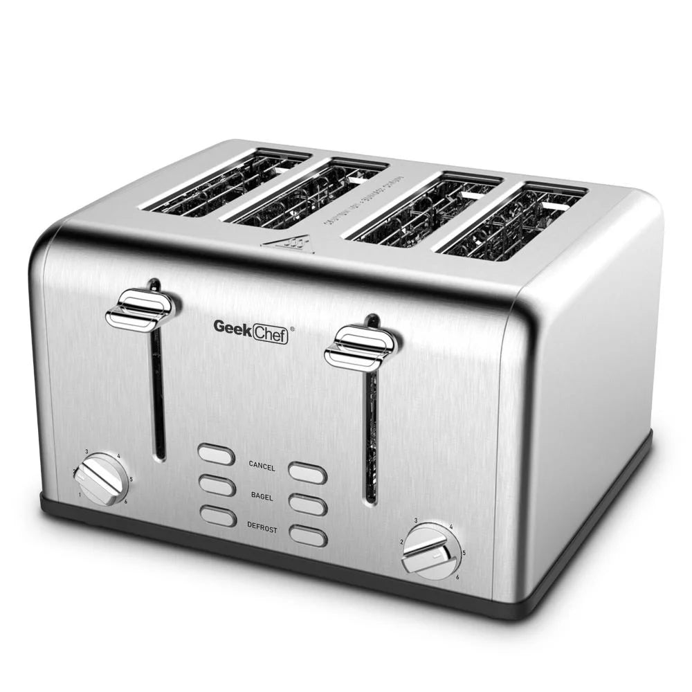 Stainless Steel 4-Slice Toaster with Extra-Wide Slots C973