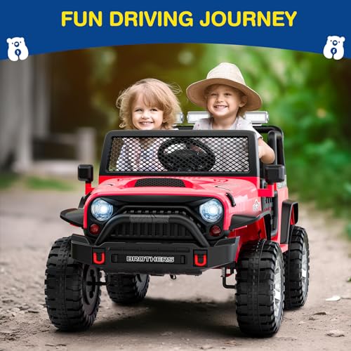 12V Kids Electric Ride On Car with Remote Control, 4-Wheel Suspension, Bluetooth Speaker P8629