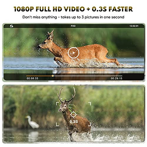 Mini Trail Camera 2 Pack 24MP 1080P HD with Night Vision Motion Activated R631
