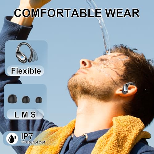 Wireless Earbuds Sport with Bluetooth 5.4, Noise Canceling, IP7 Waterproof Y686224