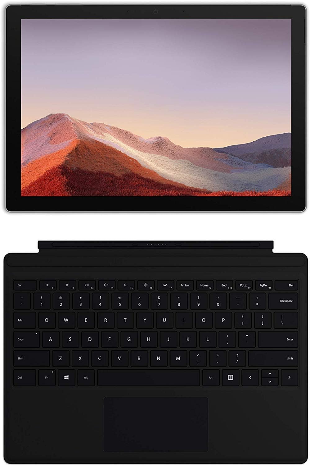 Surface Pro 7 Bundle: 10th Gen Intel Core i5, 8GB RAM, 128GB SSD, 12.3" Touchscreen, with Type Cover and Pen Q7303