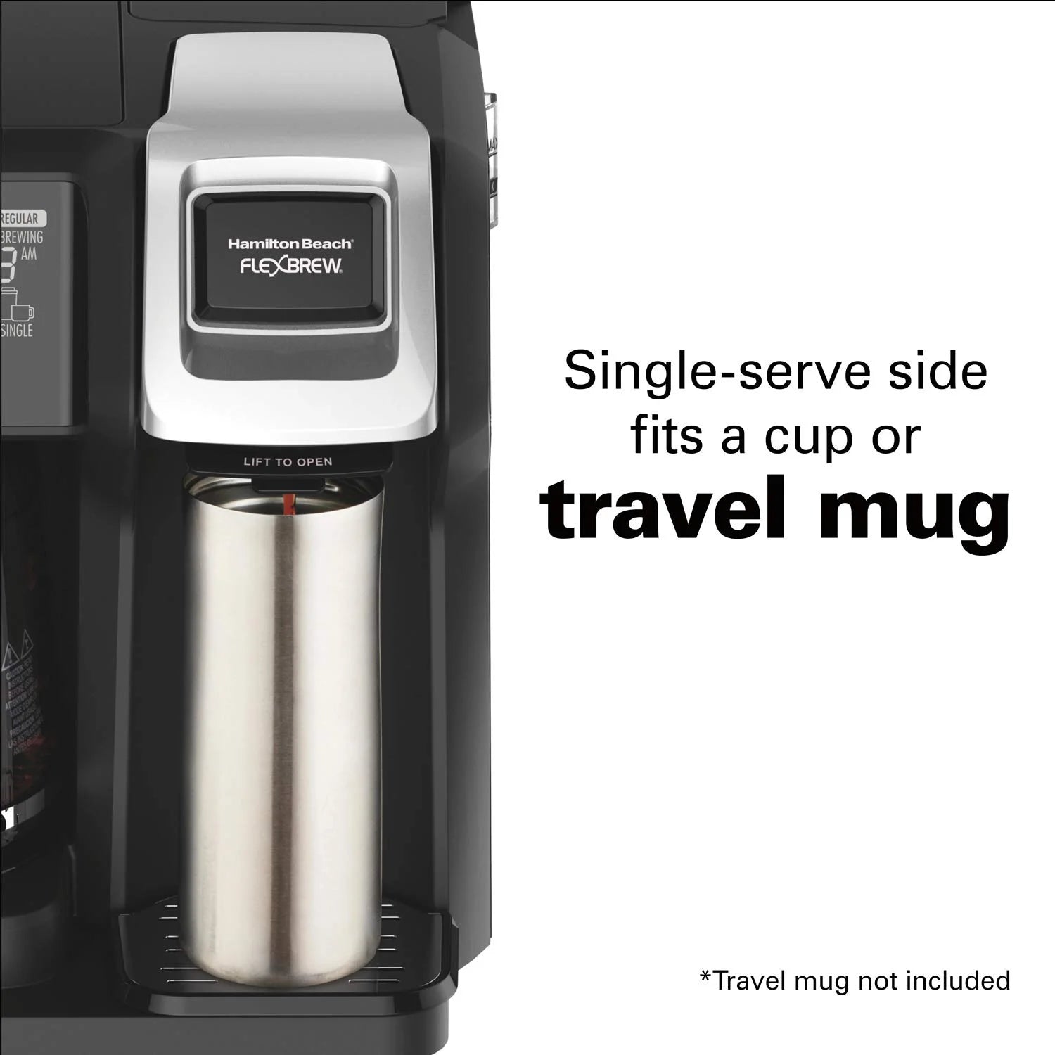 2-Way Coffee Maker, Single Serve & 12-Cup Pot, Black H9881