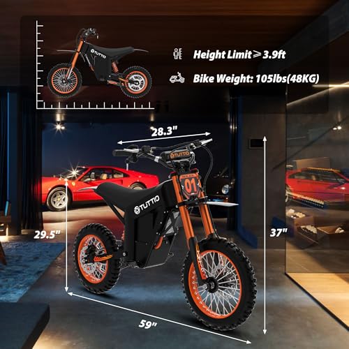 Electric Dirt Bike 48V 21AH Removable Battery Hydraulic Brakes R6234
