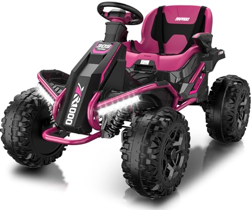 24V 4x4 Ride On Toy for Big Kids, 4x200W Motors, 5MPH, Parent Remote, Wide Adjustable Seat, Green L494349