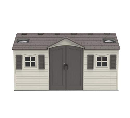 Outdoor Storage Shed, 15 x 8 ft, Dual Entry C46137