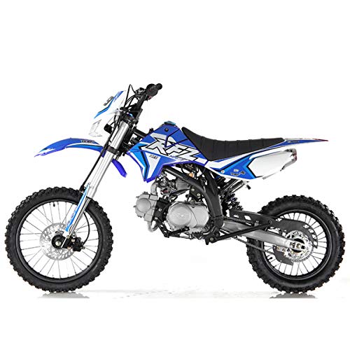 125cc Gas Dirt Pitbike with Headlight, Black X589006