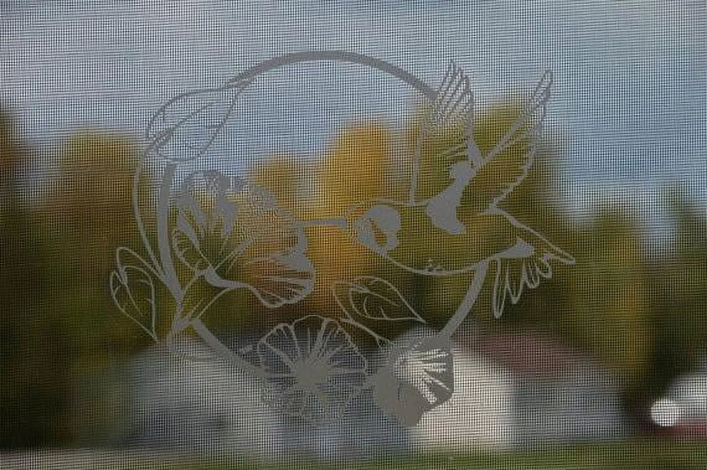 Front Door Etched Glass Vinyl Decals Privacy Film A452024